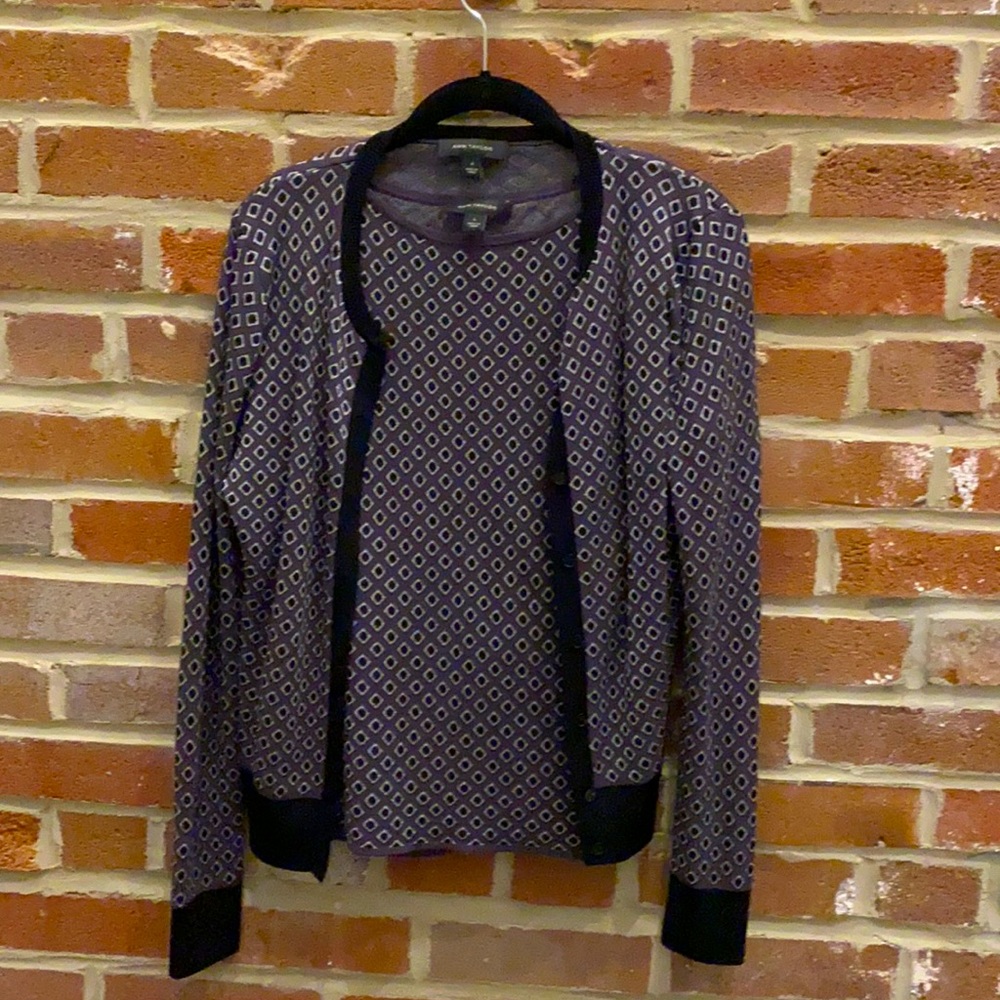 Ann Taylor Tank and Cardigan Set